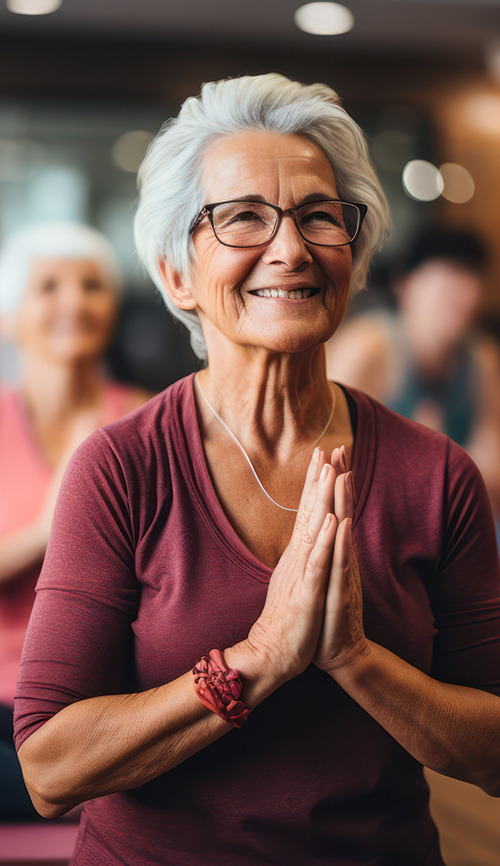 Woman doing yoga